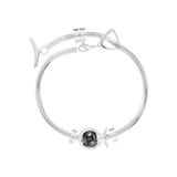 Phiiish Charm Bracelet in Premium Stainless Steel (316L) with 1 Magnetite Fish Charm