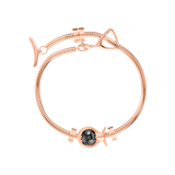 Phiiish Charm Bracelet in Premium Stainless Steel (316L) with 1 Magnetite Fish Charm