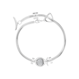Phiiish 8mm Diamond Colour Crystal Charm in Sterling Silver