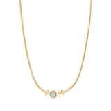 Phiiish 8mm Diamond Colour Crystal Charm in Sterling Silver