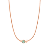 Phiiish 8mm Emerald Colour Crystal Charm in Sterling Silver