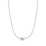 Phiiish 8mm Sterling Silver Peridot Colour Crystal Charm