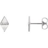 Diamond Geometric Earrings