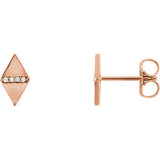 Diamond Geometric Earrings