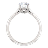 1ct Charles & Colvard Solitaire Engagement Ring