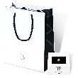 Phiiish 8mm Tanzanite Colour Crystal Charm in Sterling Silver
