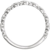 Platinum 1/8 CTW Stackable Diamond Ring