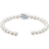 Freshwater Cultured Pearl & Crystal Bracelet