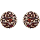 14K Rose 1/3 CTW Brown Diamond Earrings