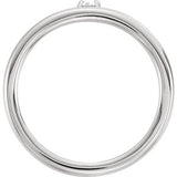 14K White 3mm Round Forever One™ Moissanite Ring