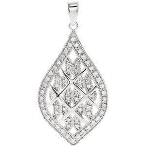 Sterling Silver 1/5 CTW Diamond Pendant