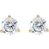 14K Yellow 3/4 CTW Lab-Grown Diamond Stud Earrings