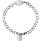 Sterling Silver Pearl Bracelet