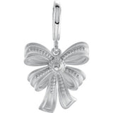 Sterling Silver Vintage-Style Bow Charm