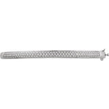 14K White 1 CTW Diamond Pave' Bracelet