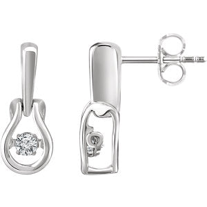 14K White 1/6 CTW Mystara Diamonds® Earrings