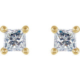14K 1/4 CTW Diamond Earrings