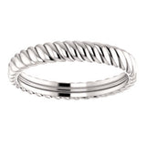 14K 3.75mm Thick Rope Band Ring