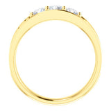 14K Yellow 3/4 CTW Diamond Men's Ring