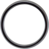Black Titanium 6mm Domed Polished Band