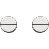 Sterling Silver Geometric Earrings with Backs