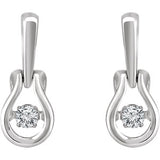 14K White 1/6 CTW Mystara Diamonds® Earrings