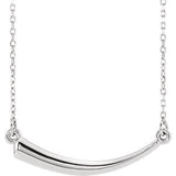 Platinum Horn Necklace
