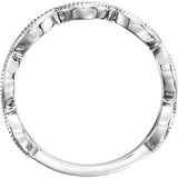 14K 1/8 CTW Diamond Stackable Ring
